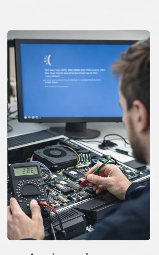 diagnostic panne ordinateur portable écran noir Vernon